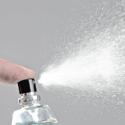 How do spray bottle caps contribute to the overall spray bottle mechanism