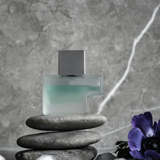 Silver Topped Perfume Bottle