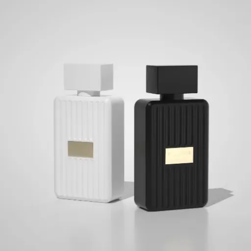Collecting Black and White Perfume Bottle