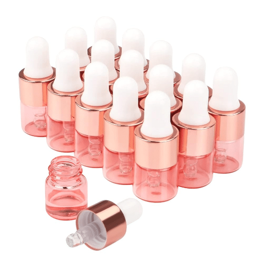 Cosmetic Liquid Containers with Glass Droppers
